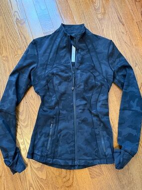 lululemon athletica Black Camo Zip-Up Utility Jacket